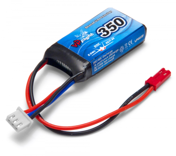 Vapex LiPo Akku 2S 7,4V  350mAh 20C JST-RCY (BEC) LP003F
