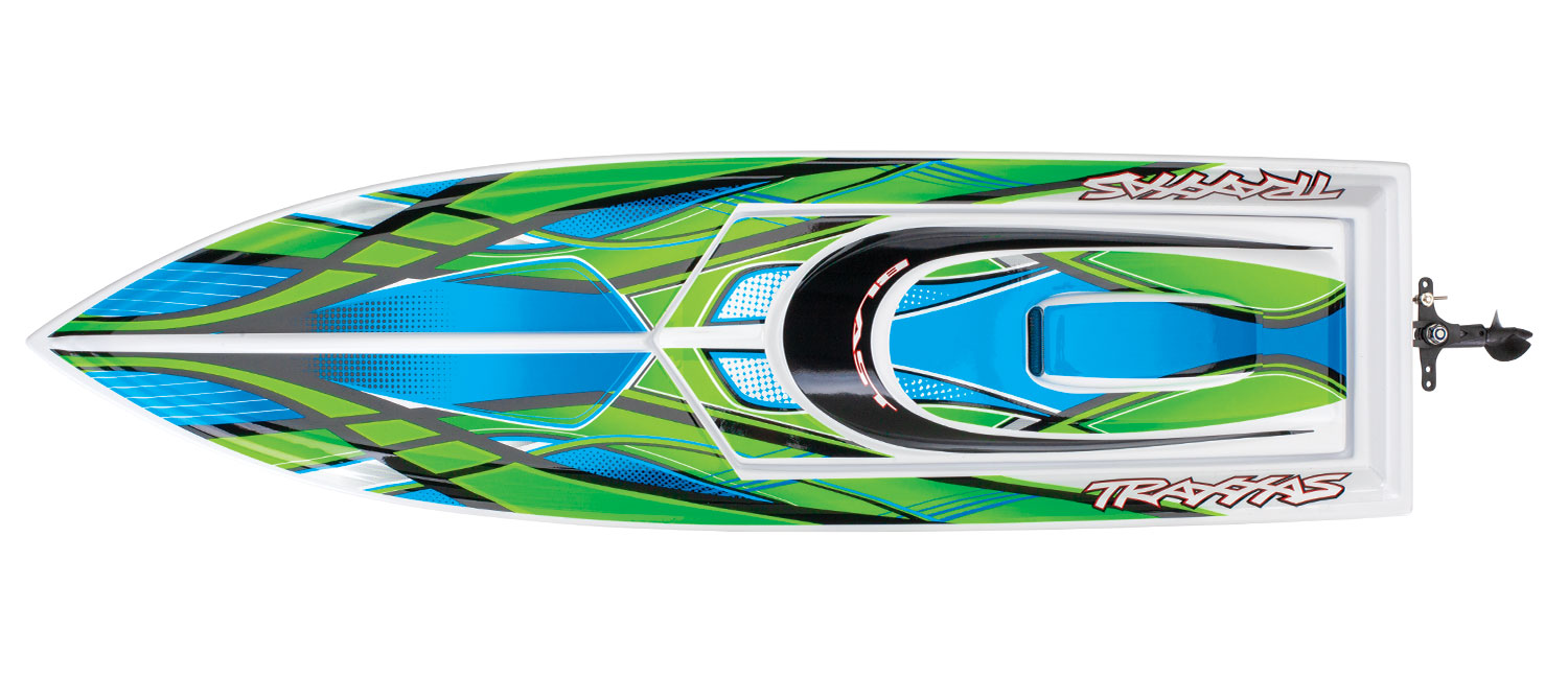 Traxxas Blast Rennboot weiß/grün +USB-C-Lader 38104-8 - Abbildung 3