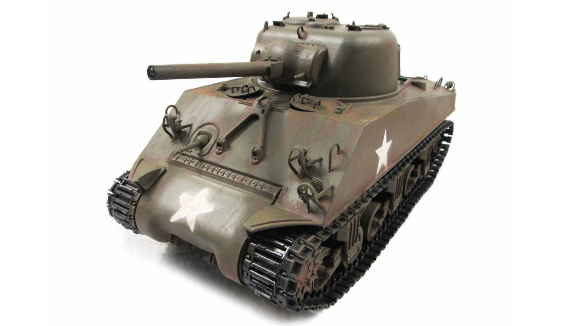 Amewi M4A3 Sherman Professional Line III Metal Panzer Army Green RTR Sound/Schuss 23084 - Abbildung 1