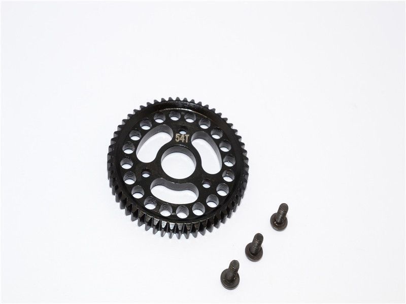 GPM Stahl Hauptzahnrad 54T schwarz Traxxas Slash/Stampede/Hoss 4x4 - Abbildung 1