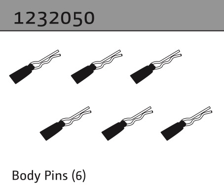 Absima Karosseriepins (6) 1232050