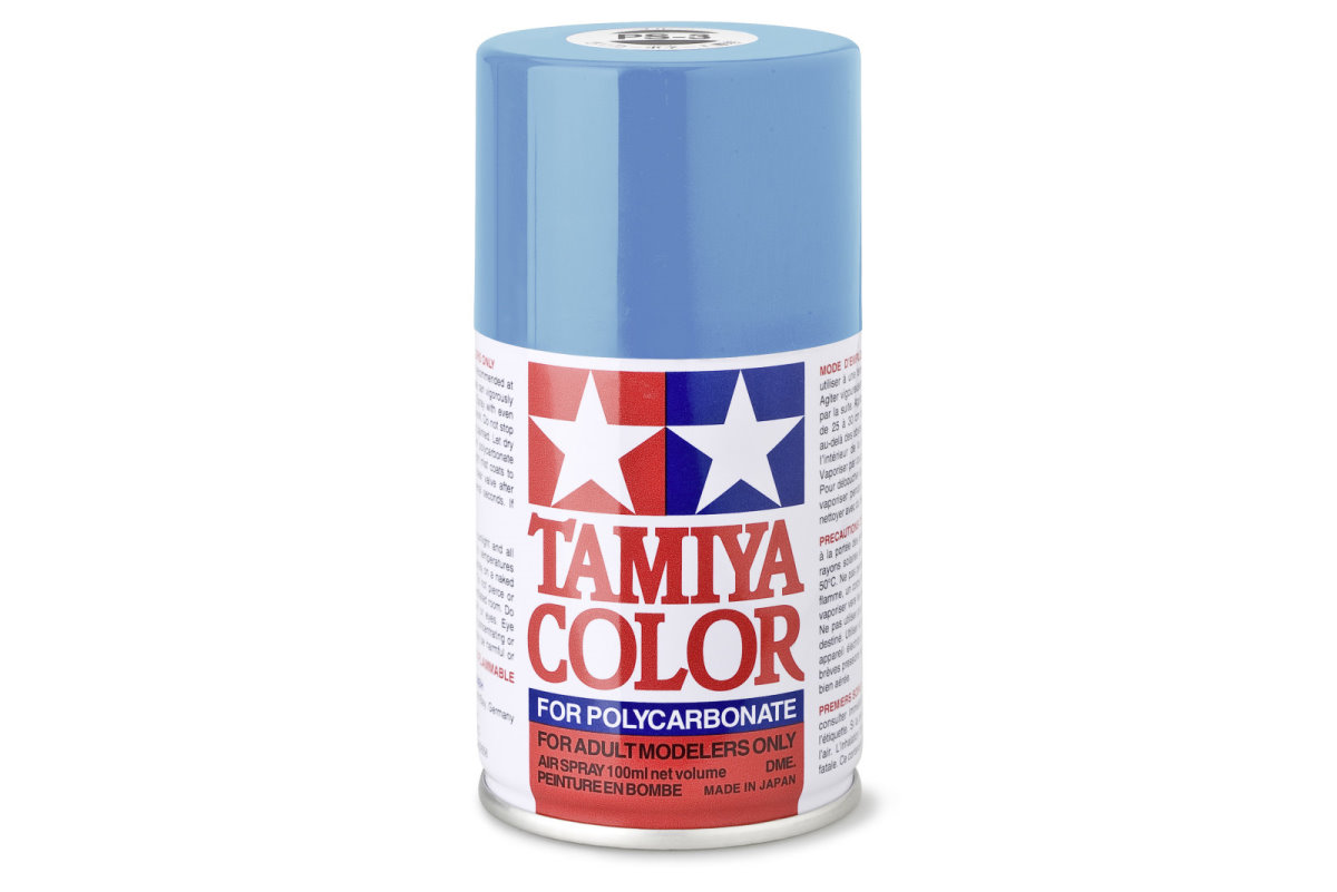 Tamiya Color Lexan Spray Farbe PS-3 Hellblau PS3 Light Blue 100ml 300086003 - Abbildung 1