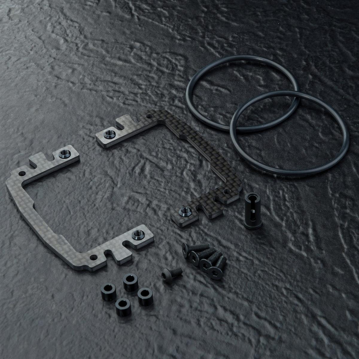 MST-Racing Carbon separating battery holder set 210641