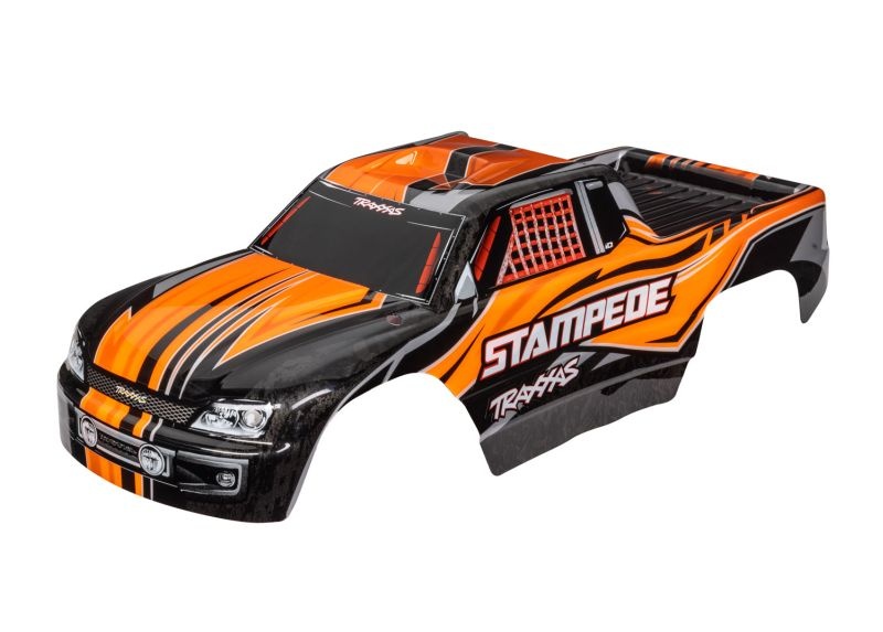Traxxas Karo Stampede (passt auch Stampede VXL) orange, kpl. lackier 3651T