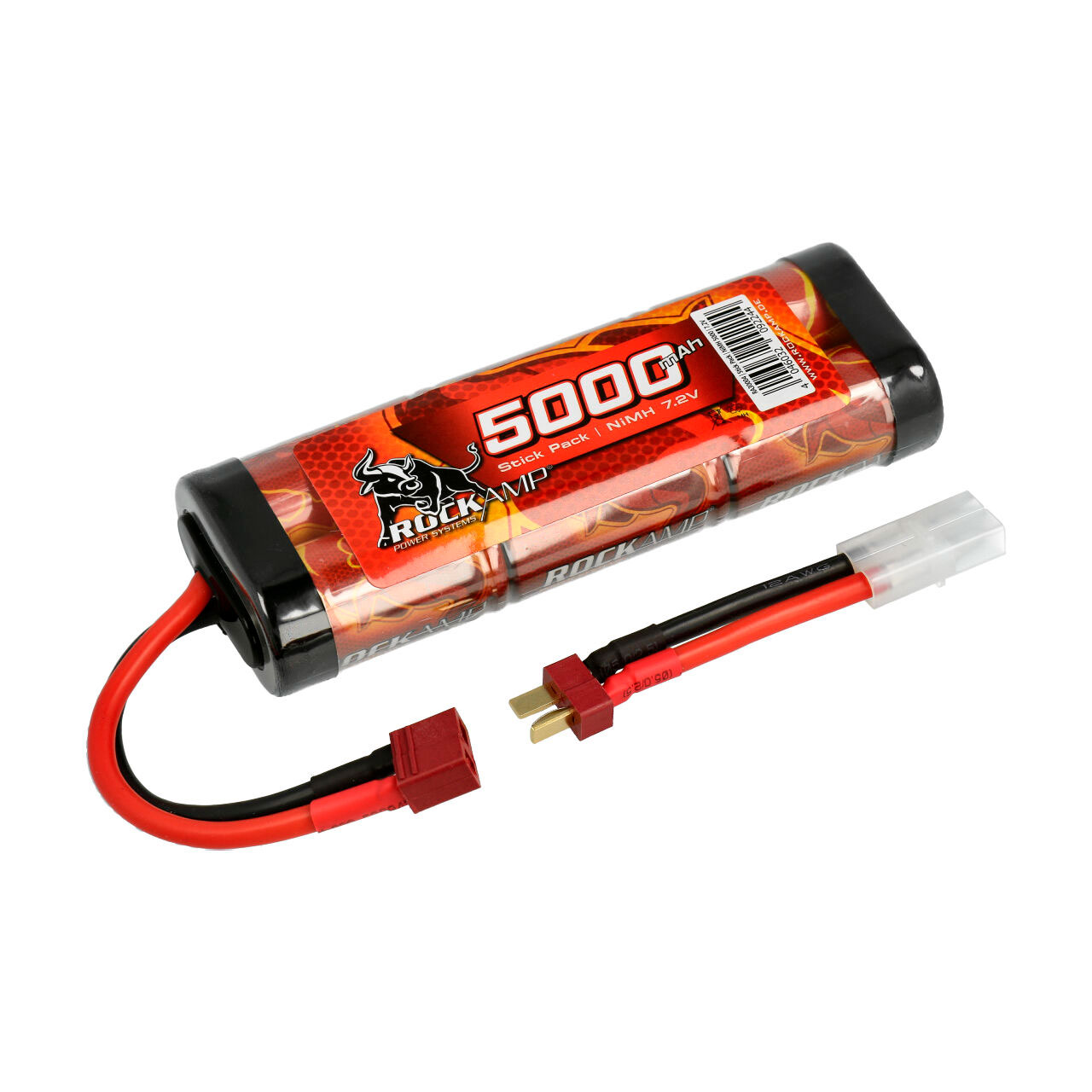 Robitronic NiMH Akku 5000mAh 7,2V Stick Pack T-Stecker & Tamiya RA30004
