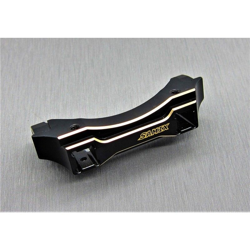 SAMIX Messing vorn Bumper BefestigungsSet schwarz für TRX TRX4 & 6 TRX4-4060 - Abbildung 1