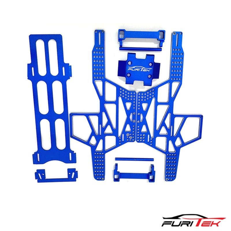 FURITEK RAMPART FRAME KIT FOR FCX24 MAX SMASHER ALU BLUE VERSION Kits - Monster truck 1/24 FUR-2240