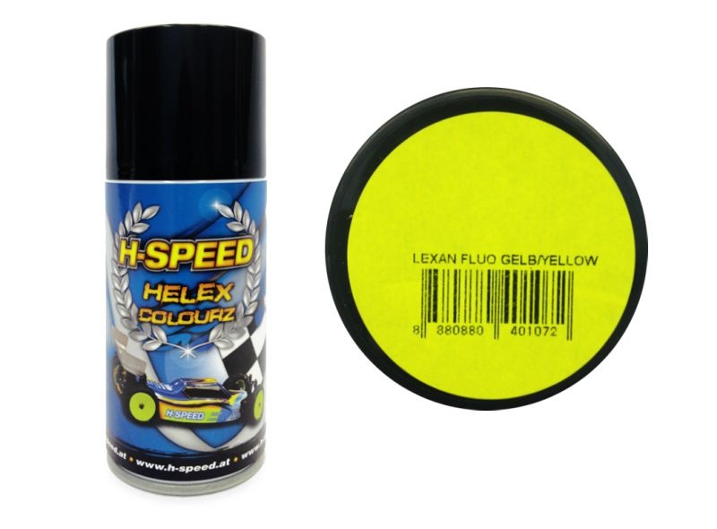 H-SPEED Lexan Spray Farbe Helex Colourz Fluo gelb 150ml HSPS010