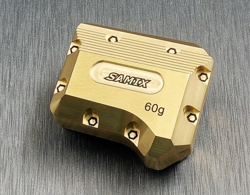 SAMIX Diff-Cover Messing (1) gold für Traxxas TRX-4 TRX4-4075G