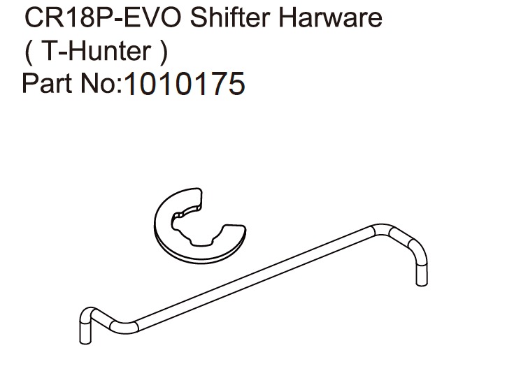 Hobby Plus Shifter Hardware T-Hunter - EVO 1:18 240315