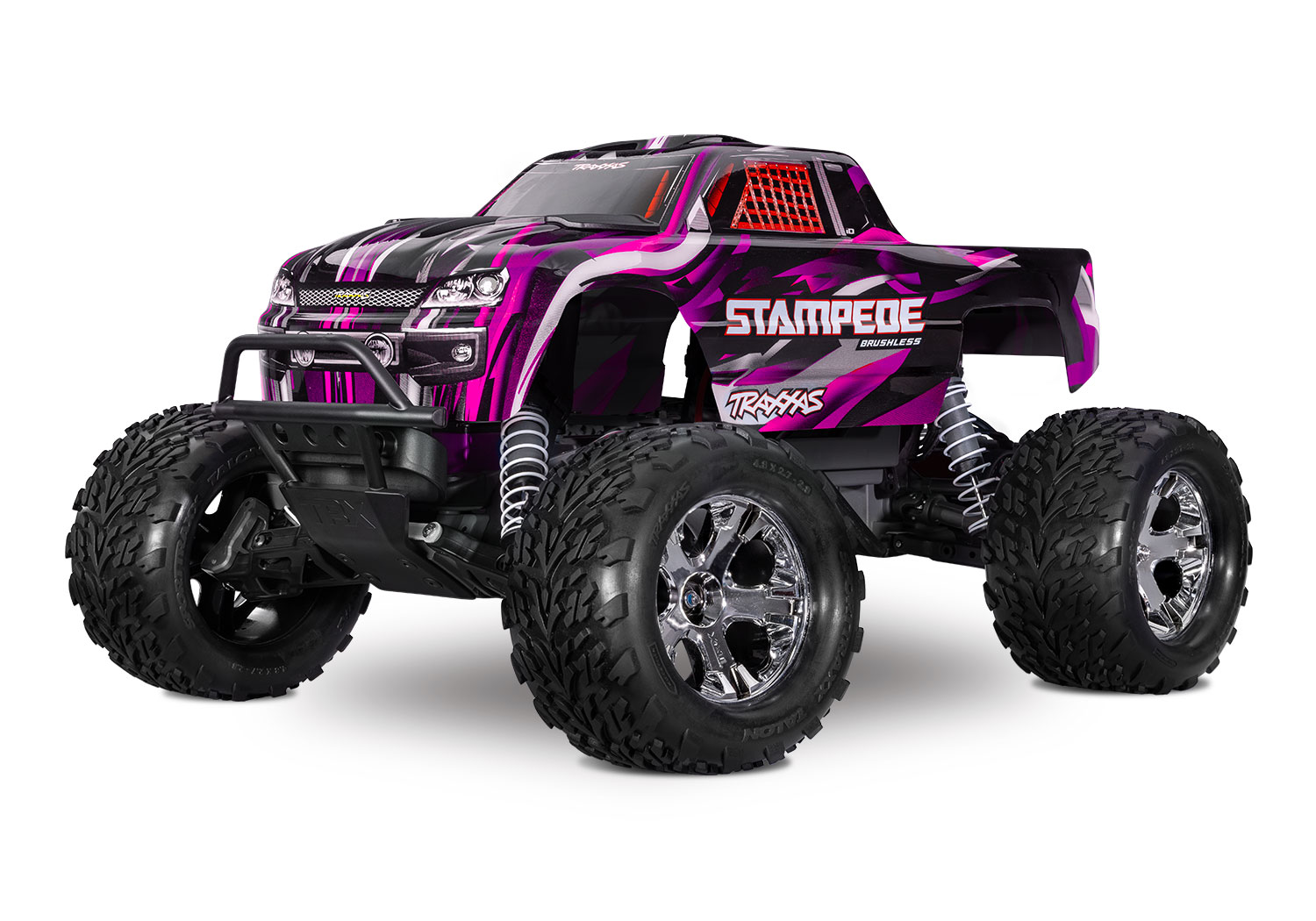 Traxxas Stampede BL-2S Pink 1/10 2WD Brushless Monster Truck ARTR 36354-4