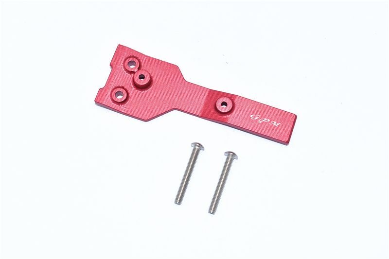 GPM Alu Chassisplattestütze oben hinten rot Traxxas MAXX