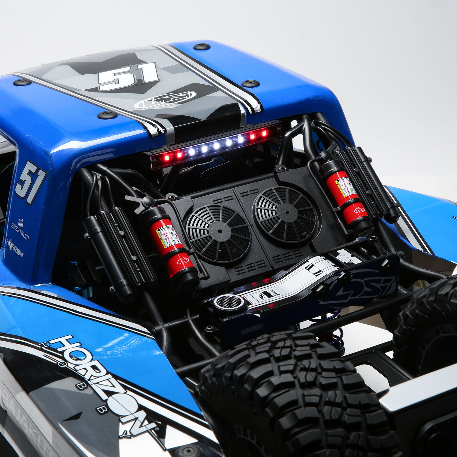 Losi Super Baja Rey 2.0 1/6 4WD Elektro Desert Truck-King Blau LOS05021T2 - Abbildung 7