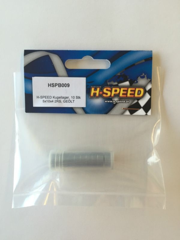 H-SPEED Kugellager, 10 Stk 5x10x4 2RS, GEÖLT HSPB009