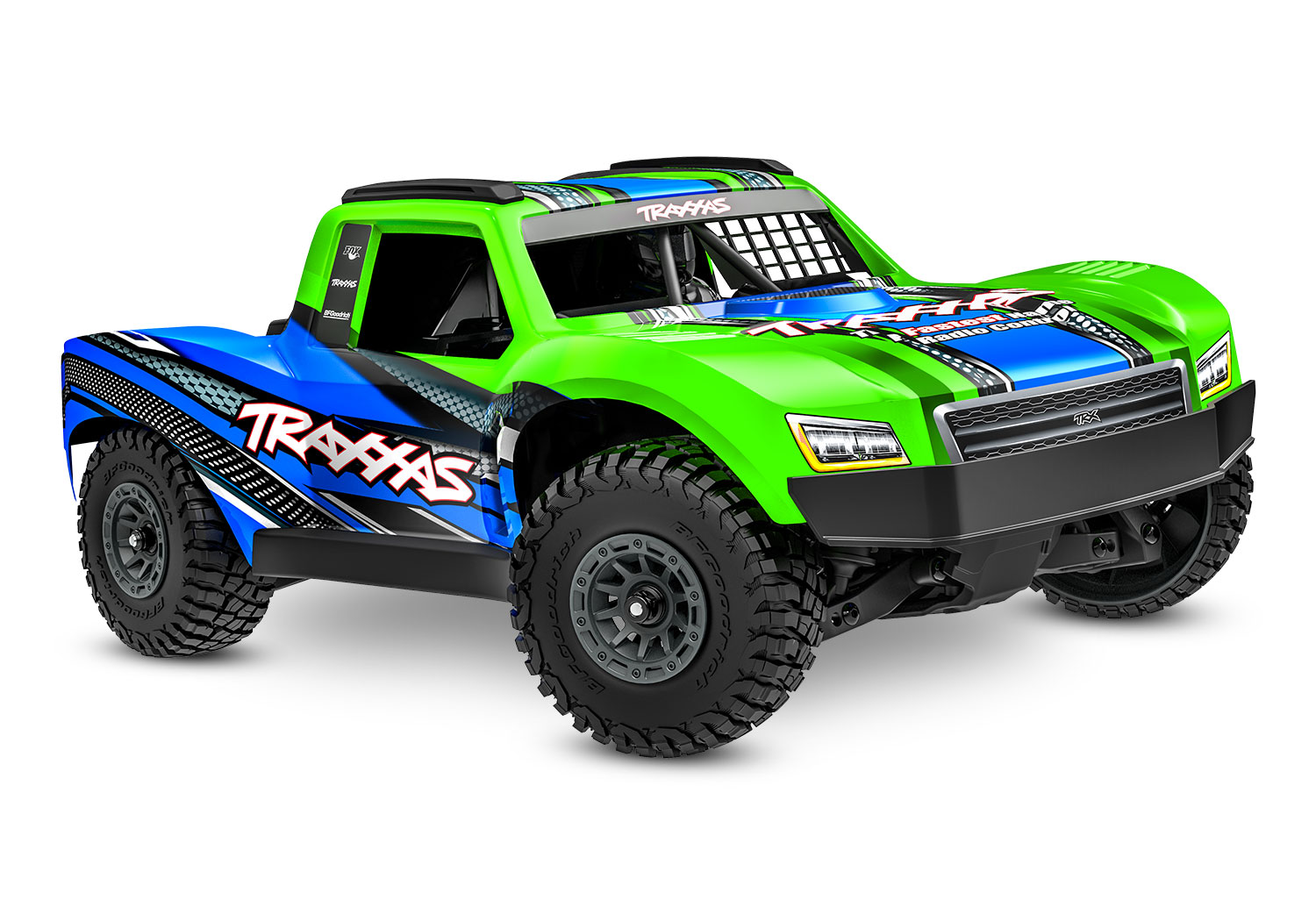 Traxxas MINI-Slash BL-2S 4x4 grün 1/16 Short Course RTR Brushless mit 2S Lipo/Lader 10164-1 - Abbildung 2
