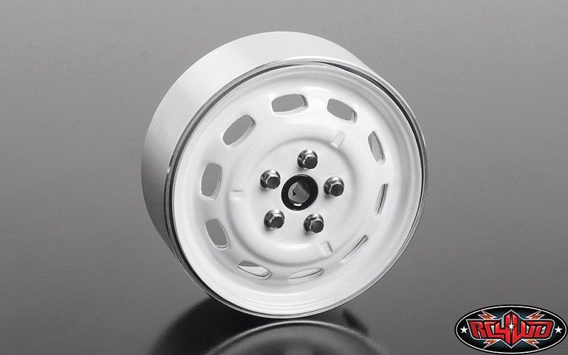 RC4WD Stamped Steel 1.7 10-Oval Hole Wheels (White) Z-W0311