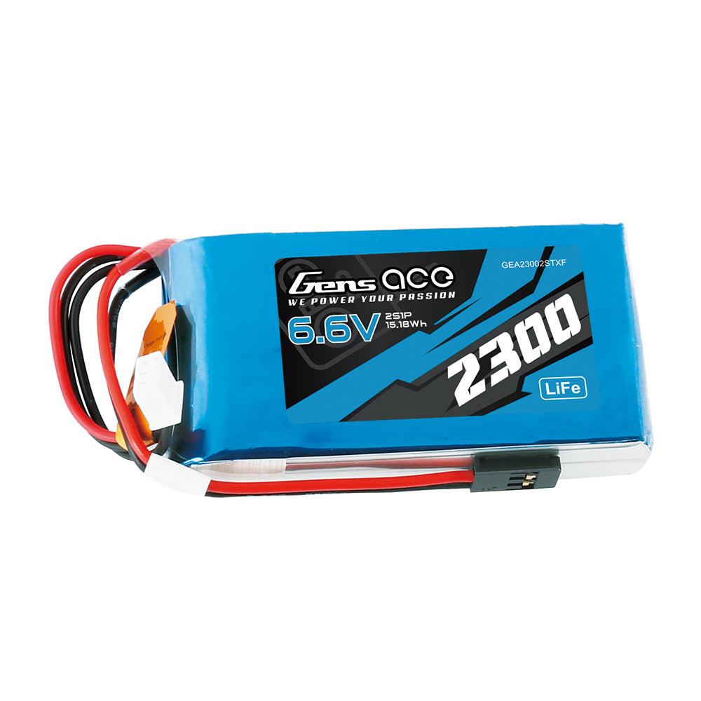 Gens Ace 2300mAh 6.6V 2S1P Li-Fe Akku für Radio Transmitter GEA23002STXF