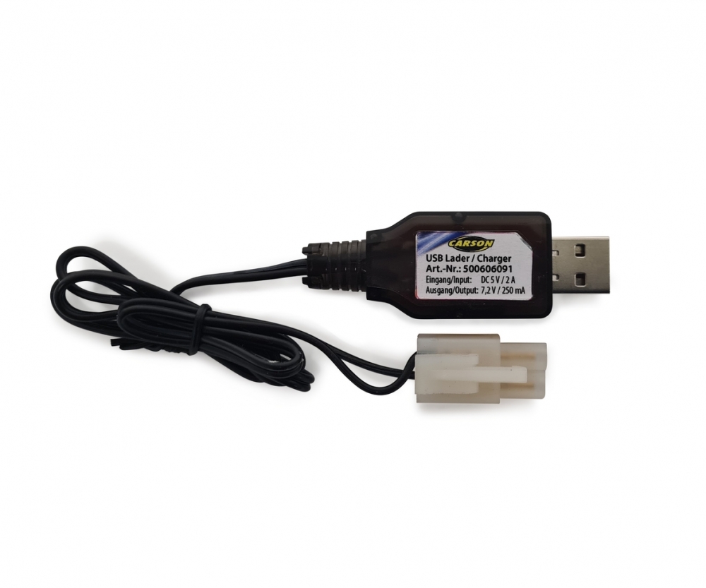 Carson 06091 USB Lader 7,2V 250mAh NiMH Tamiya Steck. 500606091