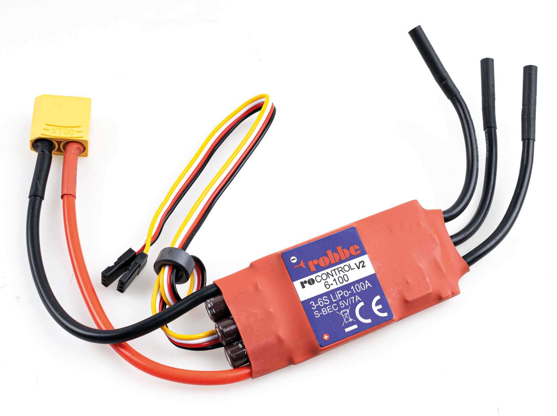 Robbe RO-CONTROL 6-100 V2 3-6S -100(120A)5V/7A SWITCH BEC Regler 8735