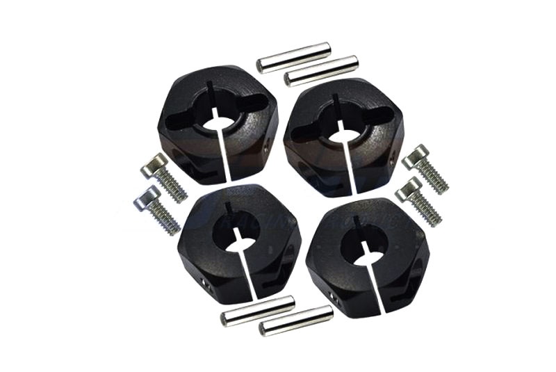 GPM Radmitnehmer schwarz mit Stifte (4) für Element RC 1/10 Enduro Sendero Trail TT010BK