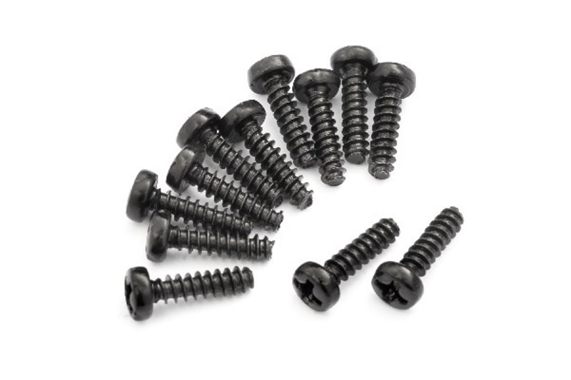 BLACKZON Rundkopfschneidschraube / Pan head Self Tapping Screws PBHO 2.6x10mm 540048