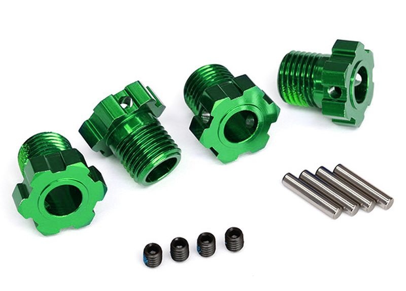 Traxxas Radmitnehmer splined 17mm grün eloxiert 8654G - Abbildung 1