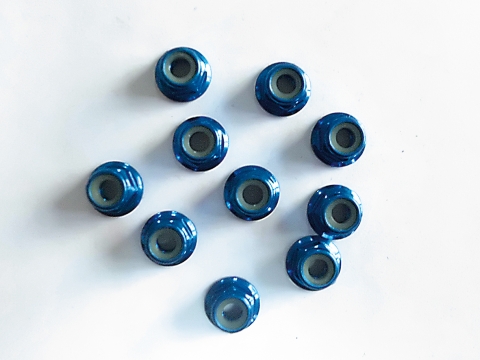 LPR M4 Stoppmutter blau (10Stk.) 134142