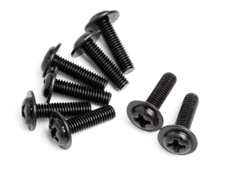 Maverick Flachkopfschraube mit Flansch M3X10mm (8St) MV22126