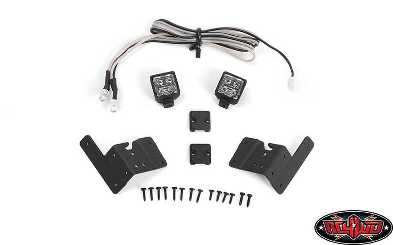 RC4WD Pillar Lights w/ LED Light Kit for Axial 1/10 SCX10 III Jeep VVV-C1066