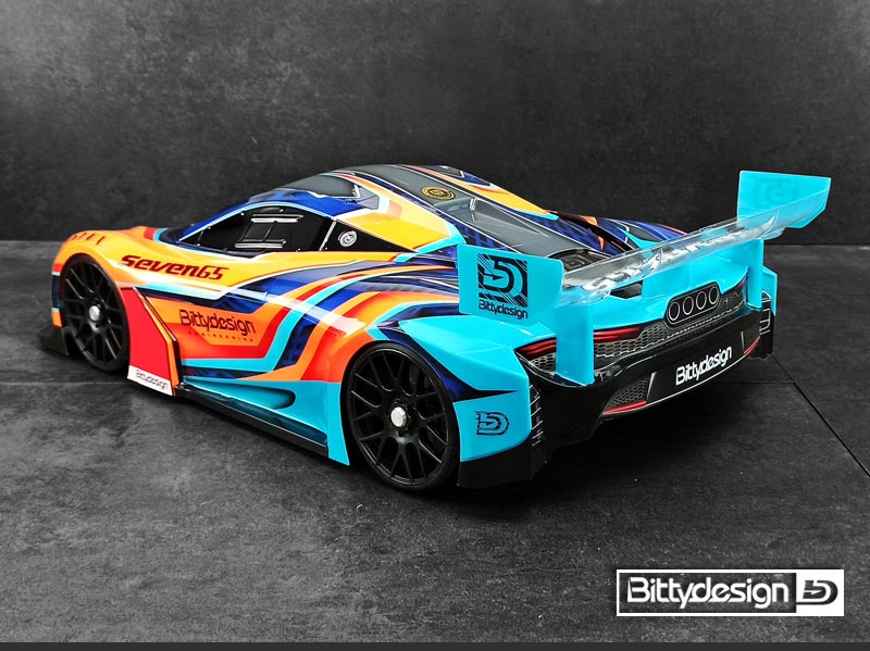 BittyDesign Seven 65 1:8 GT Body for SWB uncut unpainted T8-S65