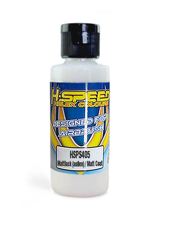 H-SPEED Lexan Airbrush Farbe 60 ml Mattlack (außen) / Matt Coat HSPS405