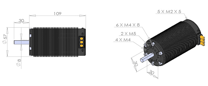 RD2760-5Y5 Razer X5.2 Brushless Motor 5,5TY 810KV