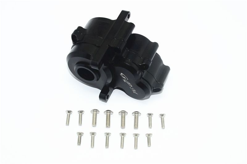 GPM Alu Getriebegehäuse mittet schwarz Traxxas 1/10 E-Revo