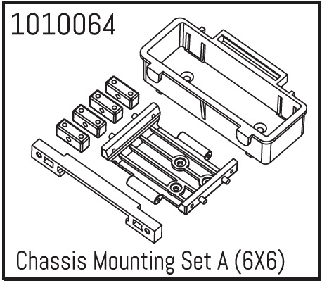 Hobby Plus Chassis Mounting Set A ( Trial Truck 6X6 ) 240085
