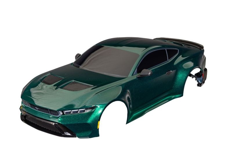 Traxxas Karosserie Ford Mustang komplett mit Anbauteilen grün 4-Tec Drift 10511-GRN - Abbildung 1