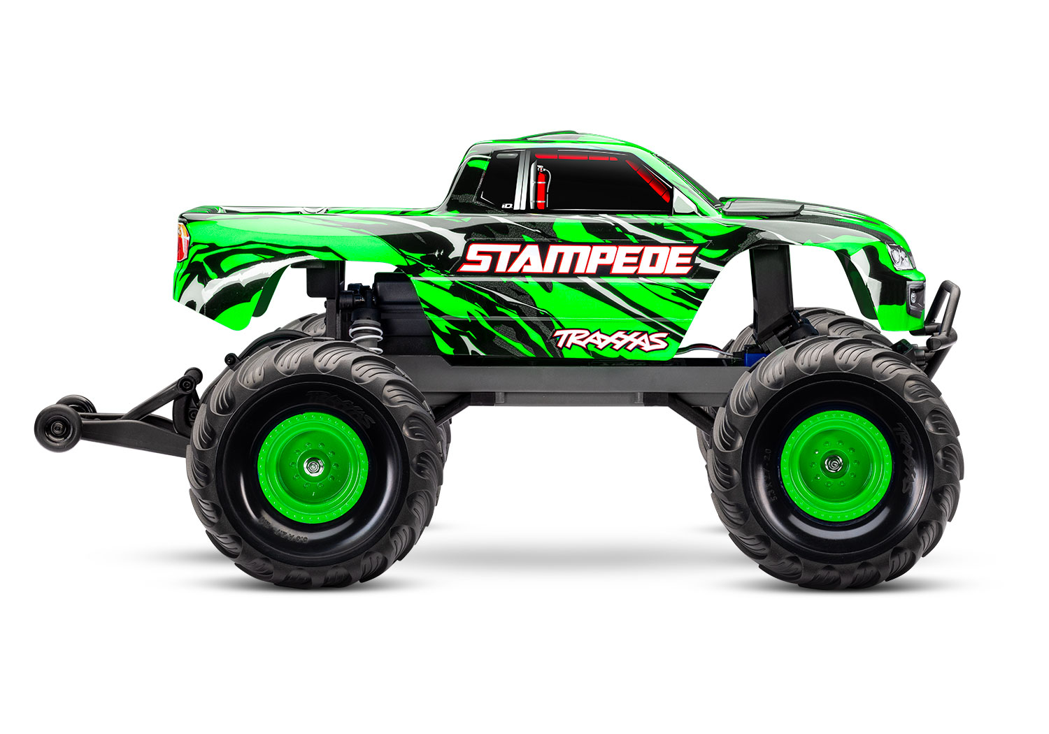 Traxxas Stampede GrünX 1/10 2WD HD Monster-Truck RTR mit Akku und USB-Lader 36254-8 - Abbildung 3