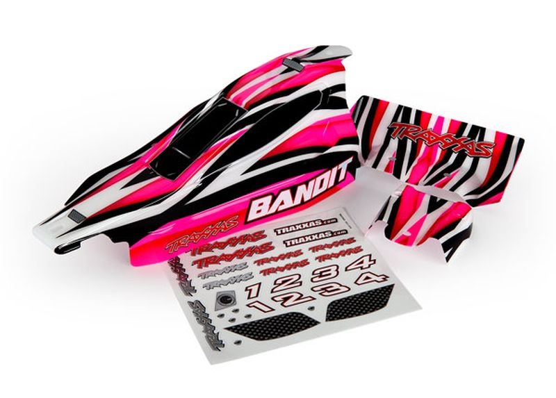 Traxxas Karosserie Bandit Prographix pink (lackiert) 2433 - Abbildung 1