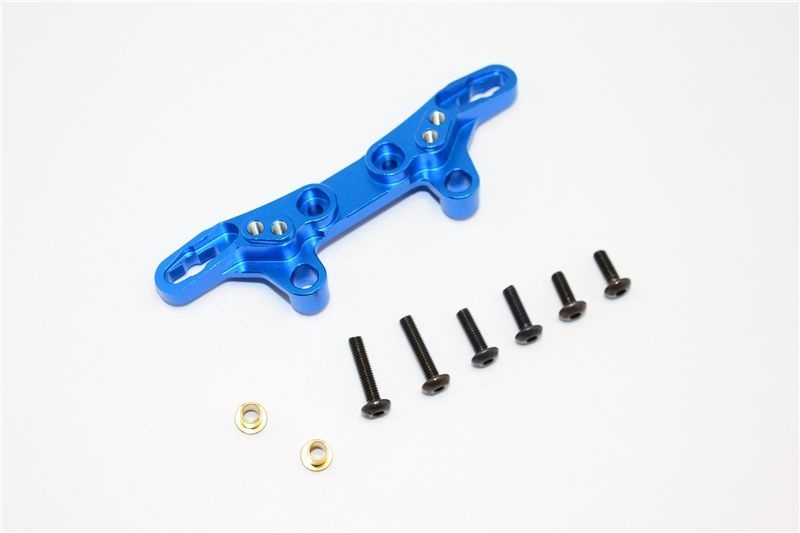GPM Alu Dämpfersteher v/h blau Tamiya TT02