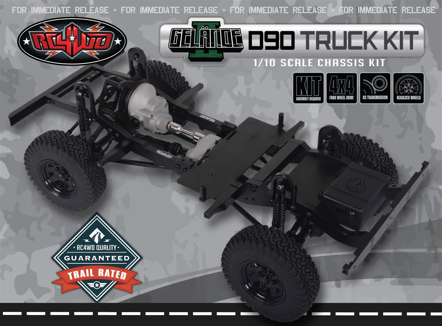 RC4WD Gelände II Truck Kit 1/10 Chassis Kit Z-K0060