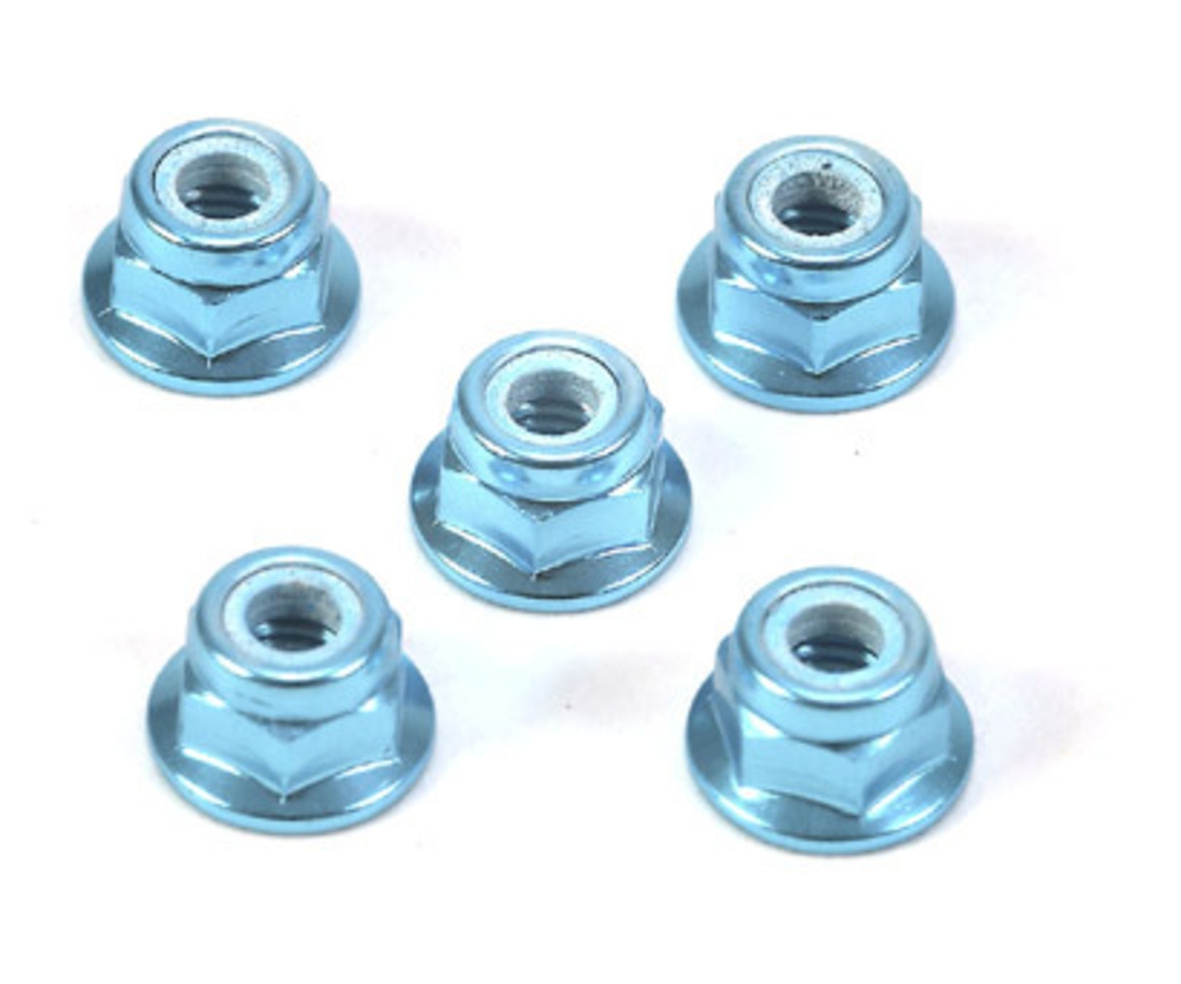 Tamiya 53159 4mm Alu Stoppmutter Blau eloxiert (5) 300053159