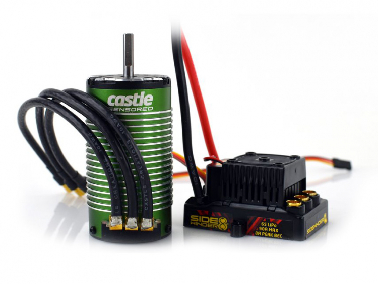 Castle Sidewinder 8th Combo ESC & Castle 1515-2200KV V2 Sensored Motor 010-0139-02