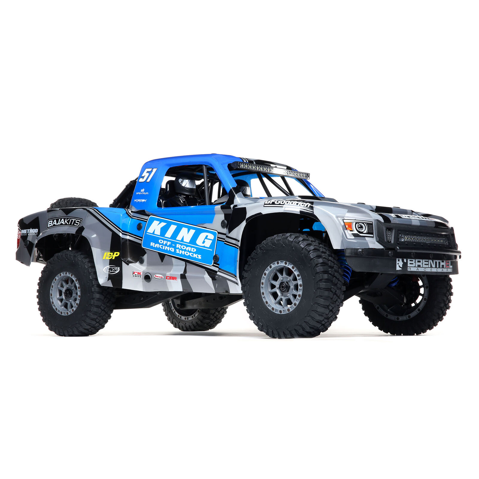 Losi Super Baja Rey 2.0 1/6 4WD Elektro Desert Truck-King Blau LOS05021T2 - Abbildung 2