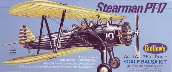 Guillow Stearman PT-17 Balsabausatz 803