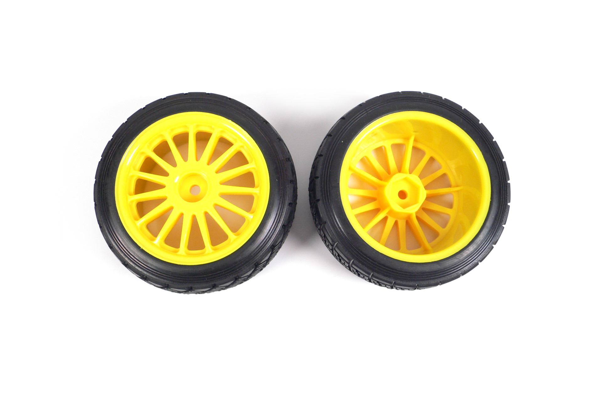 Rally Räder 2,2" 1:10 Offroad Reifen mit Speichenfelge gelb WR8 110697 (2) - Abbildung 2