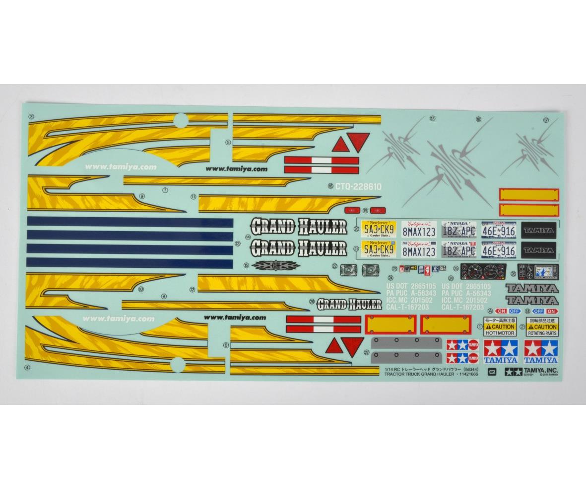 Tamiya 21666 Sticker Grand Hauler 311421666