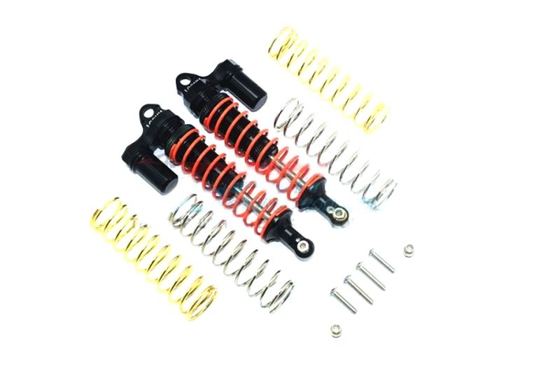 GPM Alum. L-Shape Piggy Back Dämpfer hinten 102mm schwarz Traxxas Rustler, Slash, Hoss 4x4