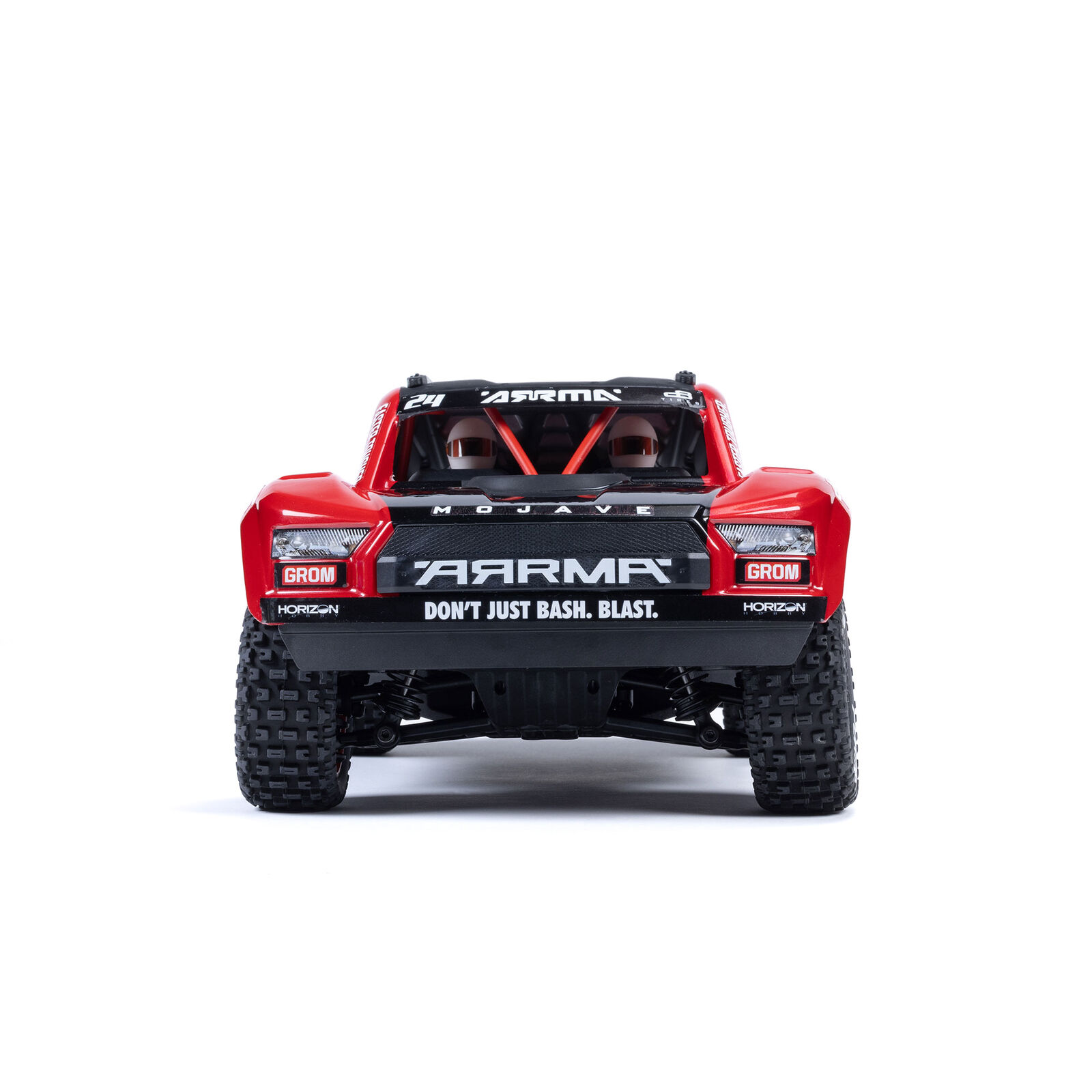 ARRMA MOJAVE GROM MEGA 380 Brushed 4X4 Small Scale Desert Truck RTR mit Akku & Lader, Red/Black ARA2104T1