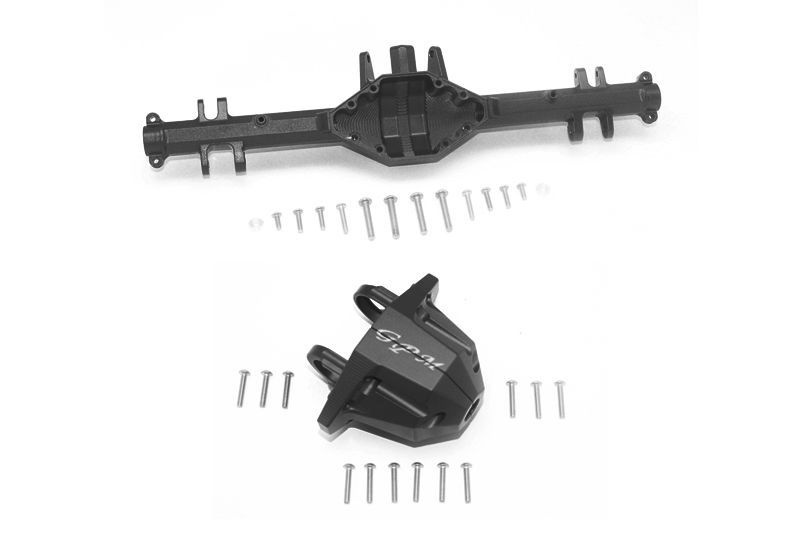 GPM Alu Achsen u. Kardangehäuse hinten schwarz Traxxas UDR