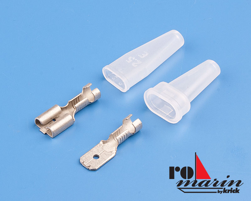 ROMARIN Stecker/Buchse Faston 6,3 mm isoliert (6 Paar) RO4039 - Abbildung 1