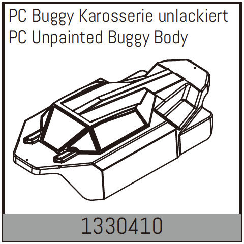 Absima PC Buggy Karosserie unlackiert 1330410